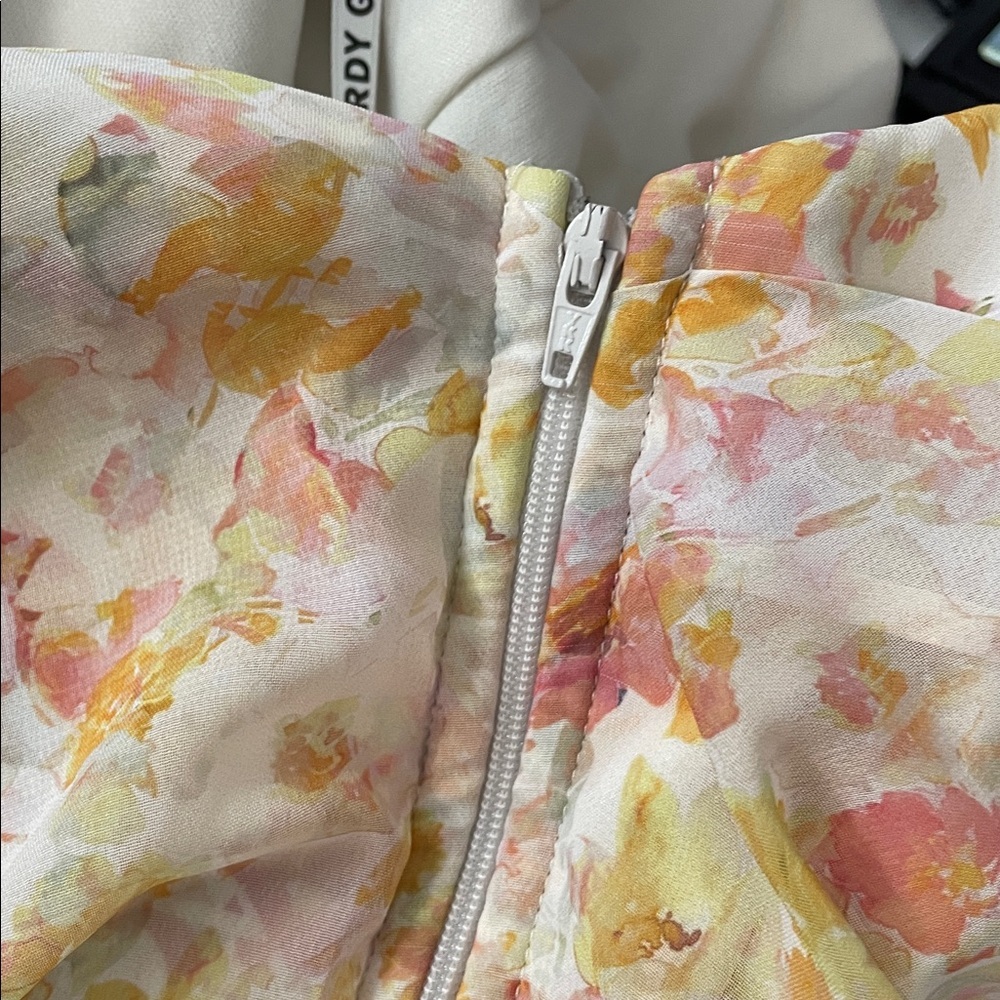 Birdy Grey Kira One-Shoulder Maxi Dress in the "Pressed Floral" Pattern - Picture 6 of 8